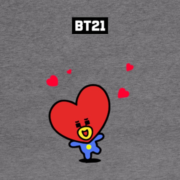 bt21 bts exclusive design 54 by Typography Dose